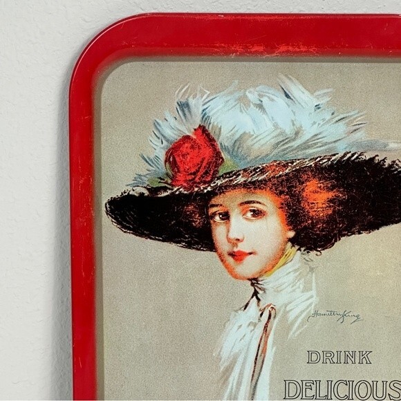 Vintage 1971 Coca-Cola Tray 1909 Hamilton King Portrait - Picture 2 of 9